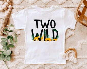 Zwei wilde Geburtstag Shirt, wilde Geburtstag Shirt, Safari zwei wilde Geburtstag Shirt, Dschungel zwei wilde Geburtstag Shirt, 2.