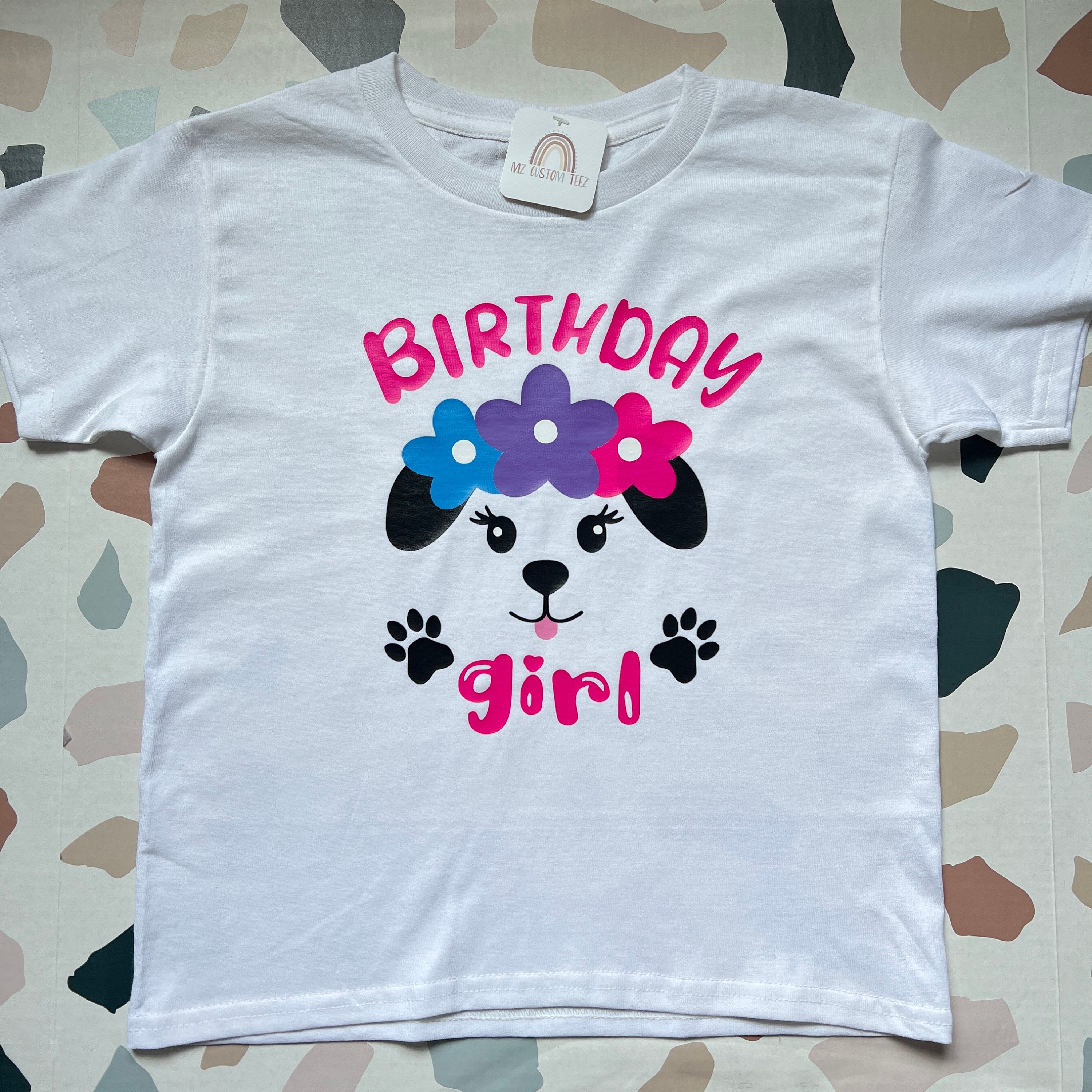 Puppy Birthday Shirt Dog Birthday Shirt Birthday Girl Shirt Etsy