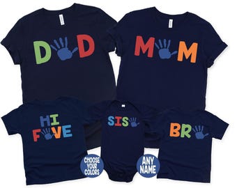 Hi Five Birthday Shirt, 5th Birthday Shirt, Hi 5 Birthday Shirt, Hi 5 Family Birthday Shirts, Hi 5 Brother, Hi 5 Sister, Hi 5 Mom, Hi 5 Dad