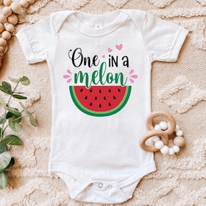 One in a Melon Birthday Shirt: Watermelon 1st Birthday