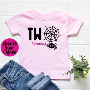 Two Spooky Birthday Shirt, 2nd Birthday Shirt, Halloween Birthday Shirt, 2nd Halloween Birthday Shirt, 2nd Spooky Birthday Shirt