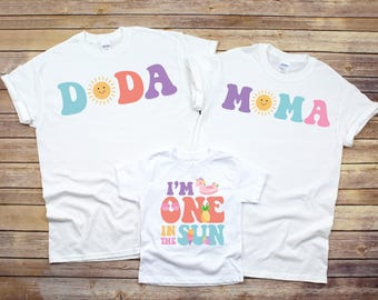 One in the Sun Birthday Shirt, Beach Birthday Shirt, Summer Birthday Shirt, Pool Party Birthday Shirt, One in the Sun Family Birthday Shirts