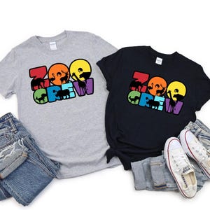 Camisetas de equipo del zoológico, camisetas familiares del zoológico, camisetas de cumpleaños del zoológico, camisetas de cumpleaños familiares del zoológico, camisetas grupales del zoológico