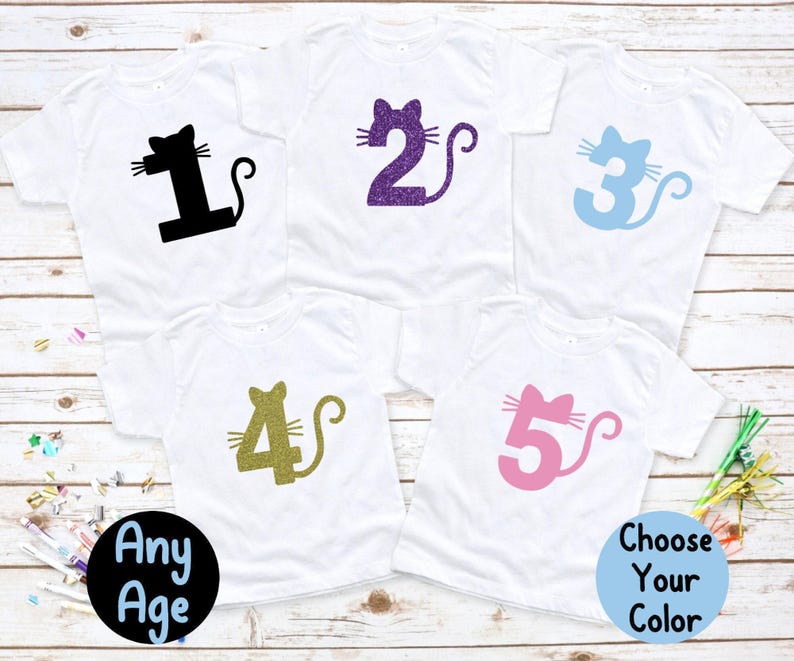 Kitty Birthday Shirt, Cat Birthday Shirt, Birthday Girl Shirt, Kitty Cat Birthday Shirt, Kitty Cat Birthday Girl, Girl Birthday image 1