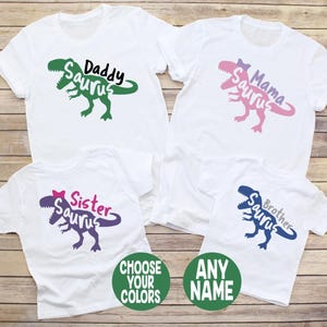 Brother Saurus Dinosaur Shirt, Sister Saurus Dinosaur Shirt, Mama Saurus Dinosaur Shirt, Dada Saurus Dinosaur Shirt, Family Dinosaur Shirts