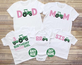 Tractor Birthday Shirt, Farm Birthday Shirt, Plow and Play Birthday Shirt, John Deere Green Inspired Birthday Shirt, Tractor Wagon Birthday