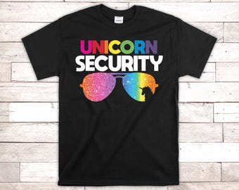 Unicorn Security Shirt, Unicorn Birthday Shirt, Unicorn Birthday Family Shirts, Unicorn Party Security Shirt, Rainbow Unicorn Birthday Shirt