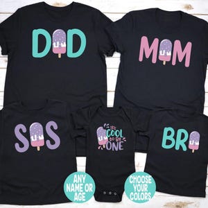 It&#39;s Cool to be Birthday Shirt, Popsicle Birthday Shirt, Ice Cream Birthday Shirt, Ice Cream Party, Matching Family Birthday Shirts