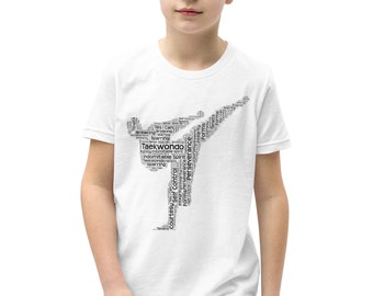 Taekwondo Boy T-Shirt, Taekwondo Words, Martial Arts, Taekwondo Fighter, Gift