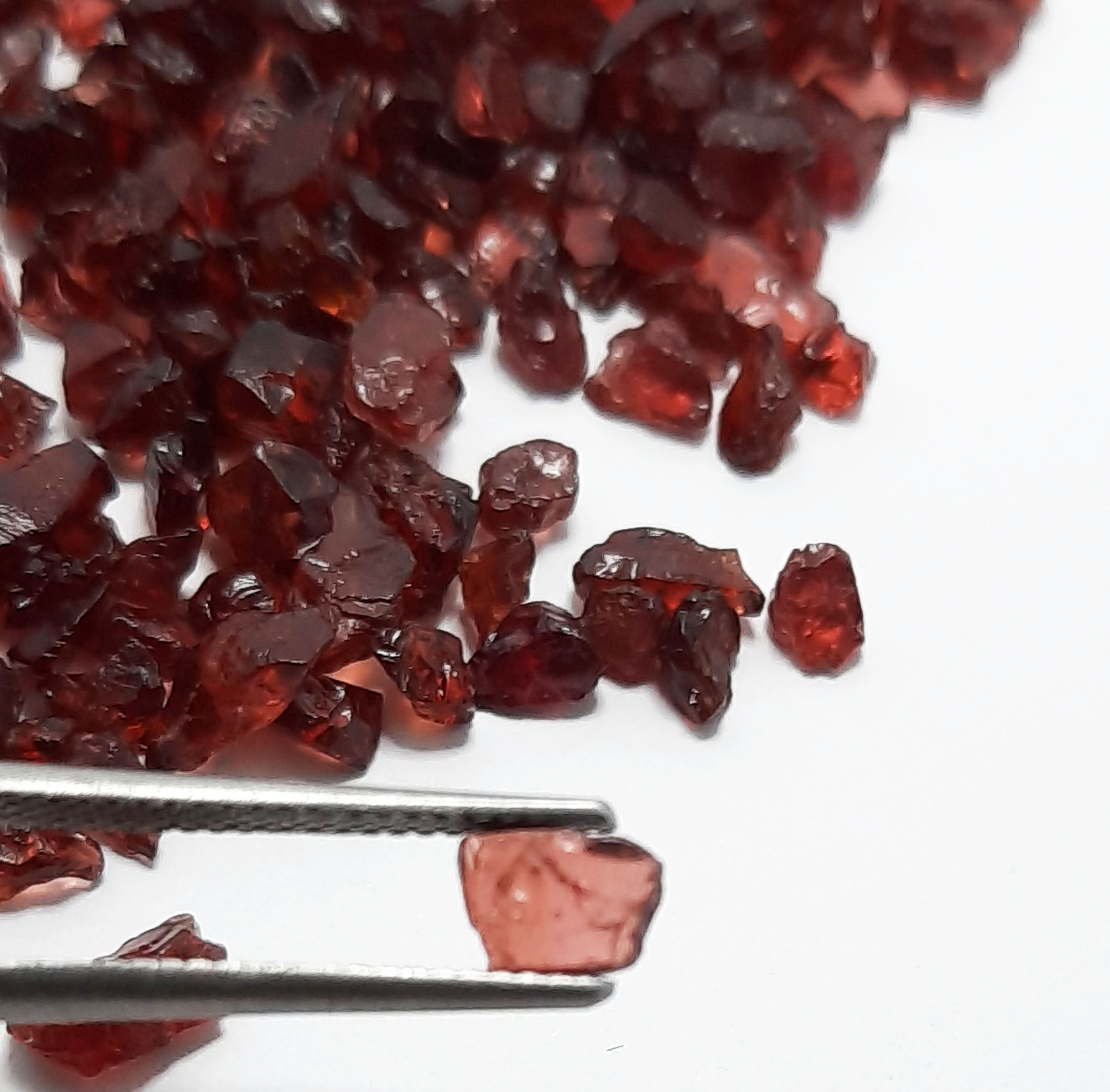Mineral Red Stone Gemstone Raw Crystals Natural Red Garnet