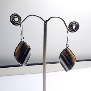 Natural Gemstone Handmade Earrings – Sterling Silver Dangle Earrings | Lightweight and comfortable for everyday wear Unique Gift for Her