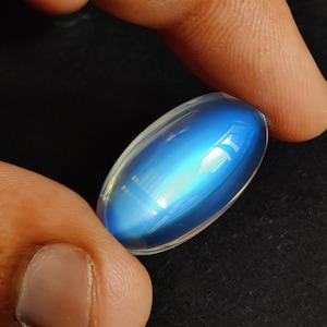 Rainbow Moonstone, Natural Moonstone, Flashy Rare Stone, Blue Moonstone, Gemstone, Loose Moonstone, Cabochon Oval Shape 25.30 Carats.