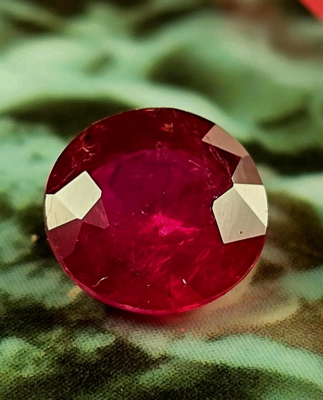 Earth Ruby Ruby 100 % Natural Earth Mined Origin Mozambique Red Color Round Shape ...