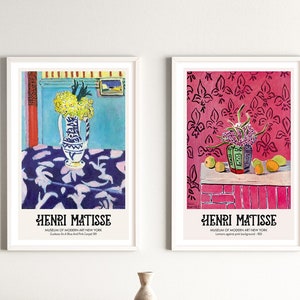 Matisse Print Set of 2, Henri Matisse Art, Peinture abstraite, Téléchargement numérique, Modern Gallery Wall Set, Matisse Art Print, Matisse Wall Art