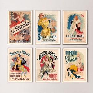 Vintage Style Gallery Wall Art Set by Cheret Jules - Home decor - Poster - Printable Wall Art - Vintage Wall Decor - Office Decor - Digital