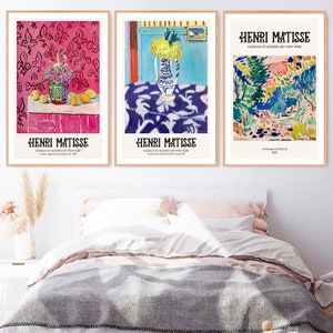 Matisse Print Set de 3, Henri Matisse Art, Peinture abstraite, Téléchargement numérique, Matisse Digital Print, Matisse Art Print, Matisse Wall Art