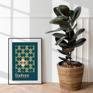 Bauhaus Printable Exhibition Poster, Bauhaus Art Print, Bauhaus Wall Art, Bauhaus Home Poster Print, Vintage Bauhaus Poster, Bauhaus Decor