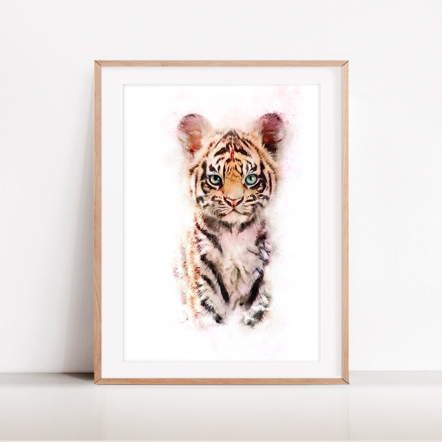 赤ちゃんトラのプリント、サファリ動物のプリント、印刷可能な保育園