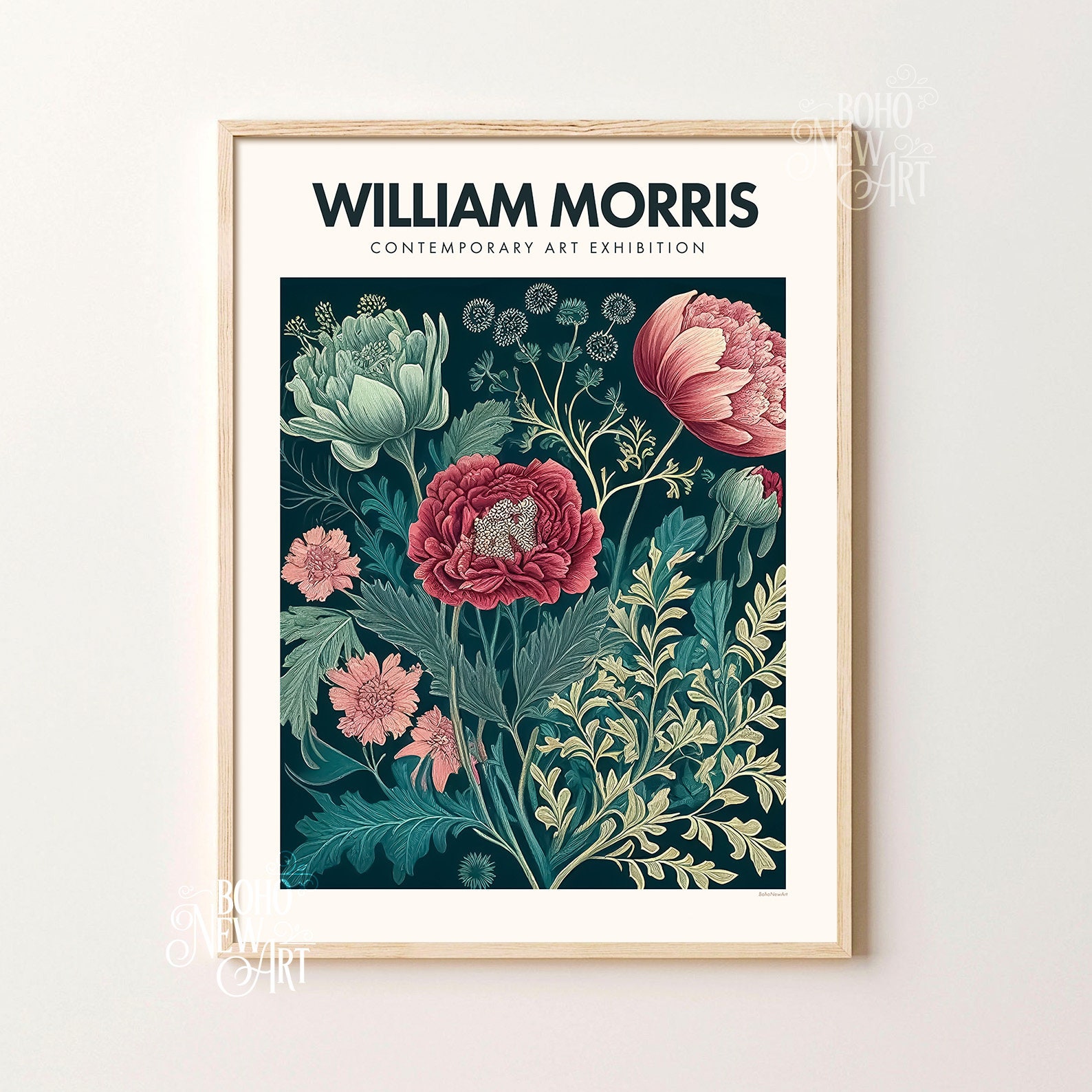 Set of 6 William Morris Poster Print, Art Nouveau Print, Exhibition ...