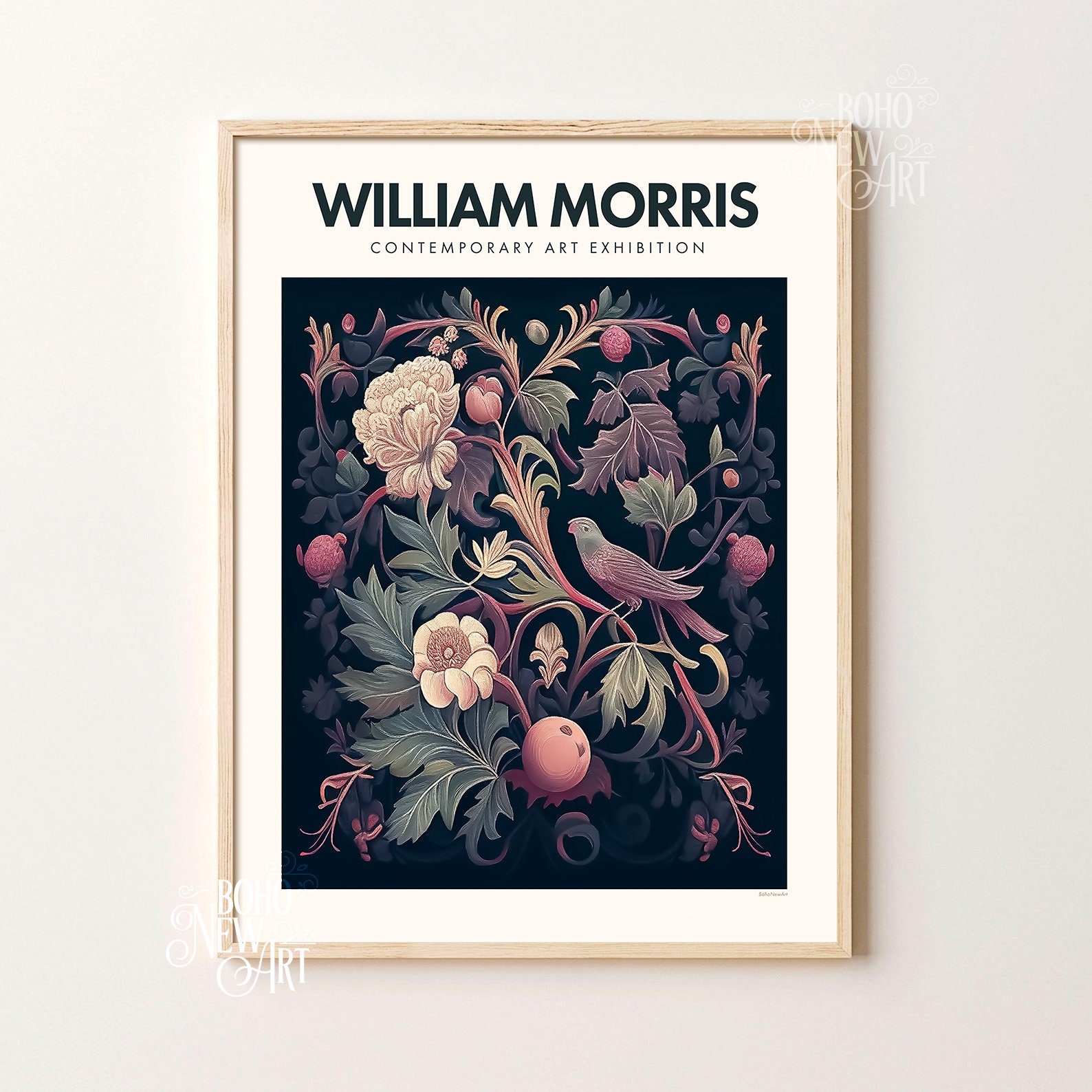 Set of 6 William Morris Poster Print, Art Nouveau Print, Exhibition ...