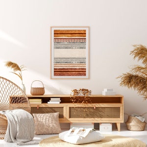 Organic Rug Pattern, Abstract Art Print Set of 3, Living Room Wall Art ...