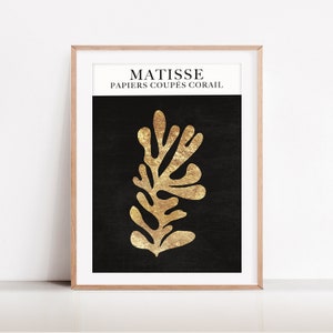 Matisse Poster, Matisse Art Print, Matisse Papiers Coupes Corail, Exhibition Poster,Matisse Wall Art, Matisse Print Digital Download