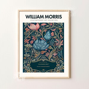 Set of 6 William Morris Poster Print, Art Nouveau Print, Exhibition ...
