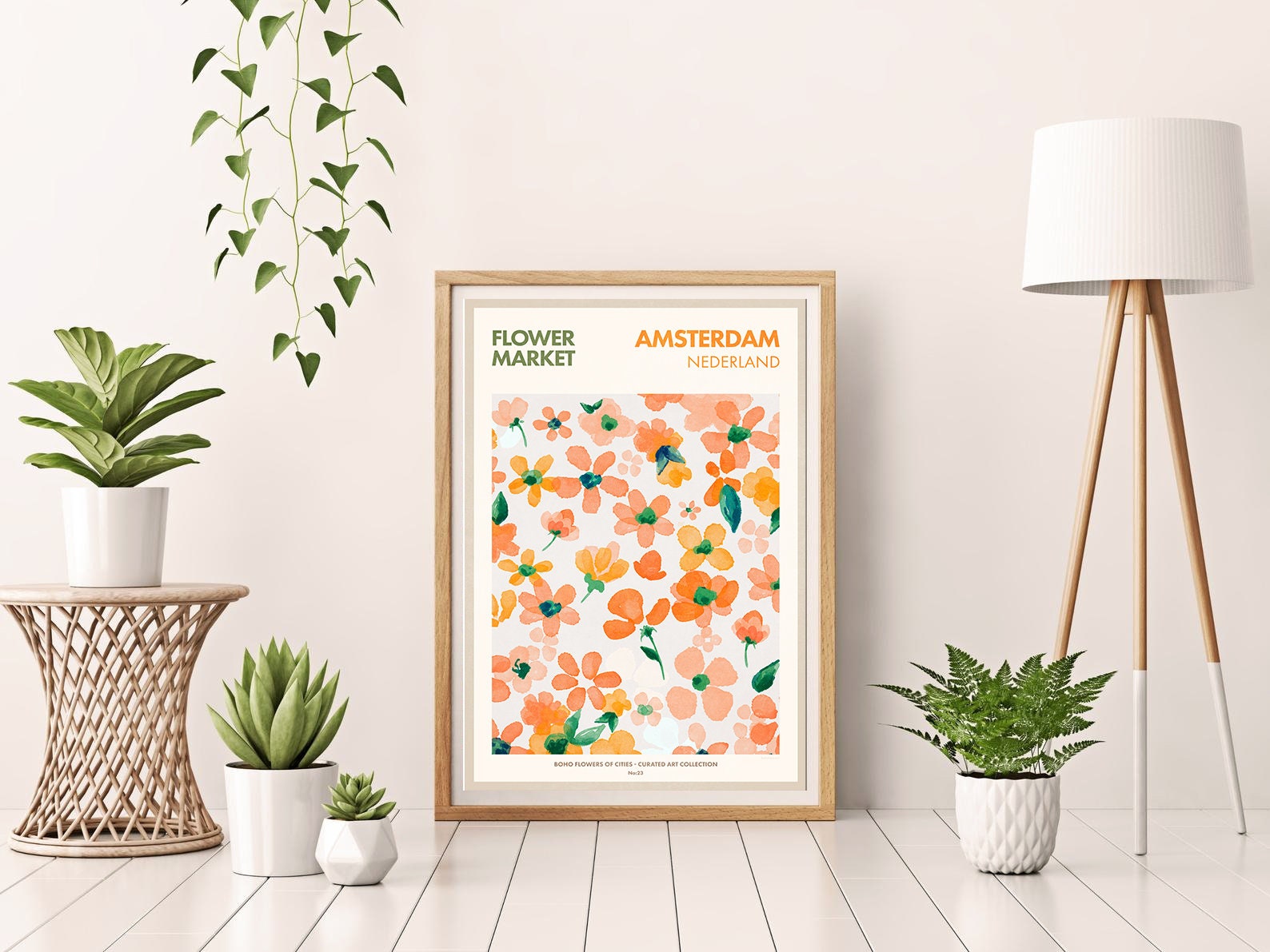 Amsterdam Art Print Flower Market, Botanical Poster, Flower Market Wall ...