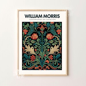 Set of 6 William Morris Poster Print, Art Nouveau Print, Exhibition ...