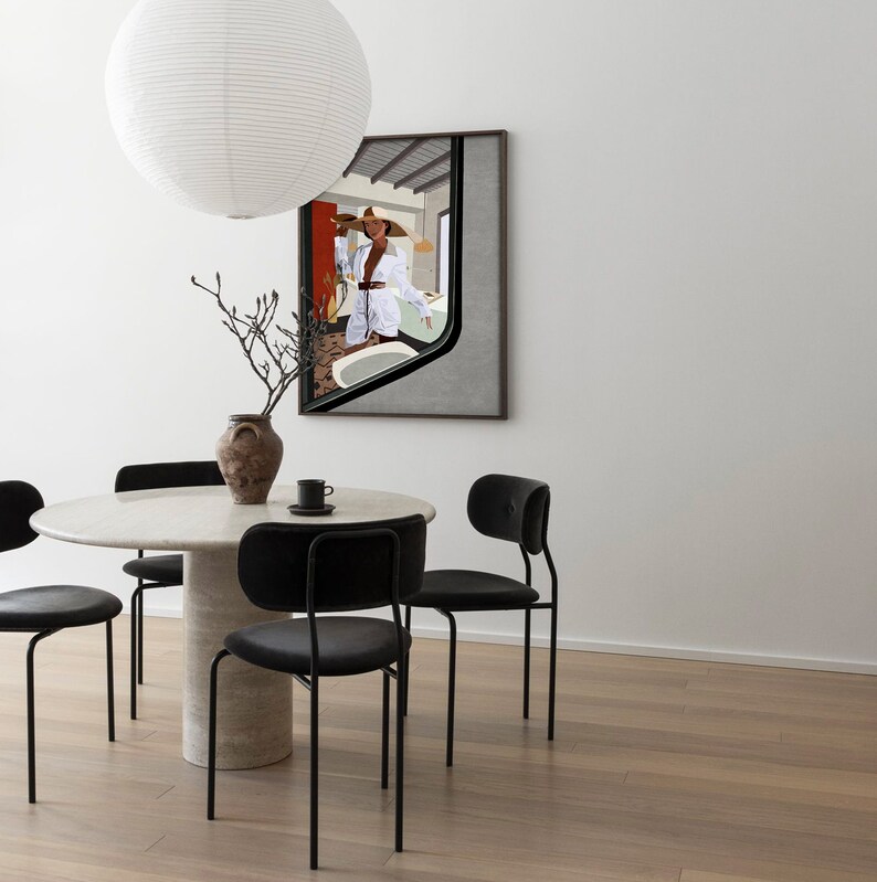 Girl on the Bathroom Wall Decor Boho Girl Wall Decor - Etsy