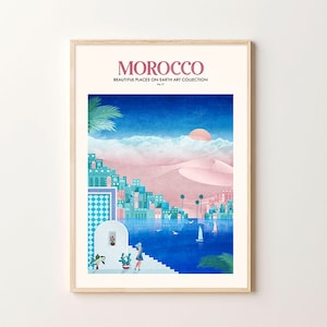 Travel Print Art, Morocco Poster, Boho Digital Art Print, Marrakesh Poster, Morocco Print, Old City Print, Poster, Desert Art