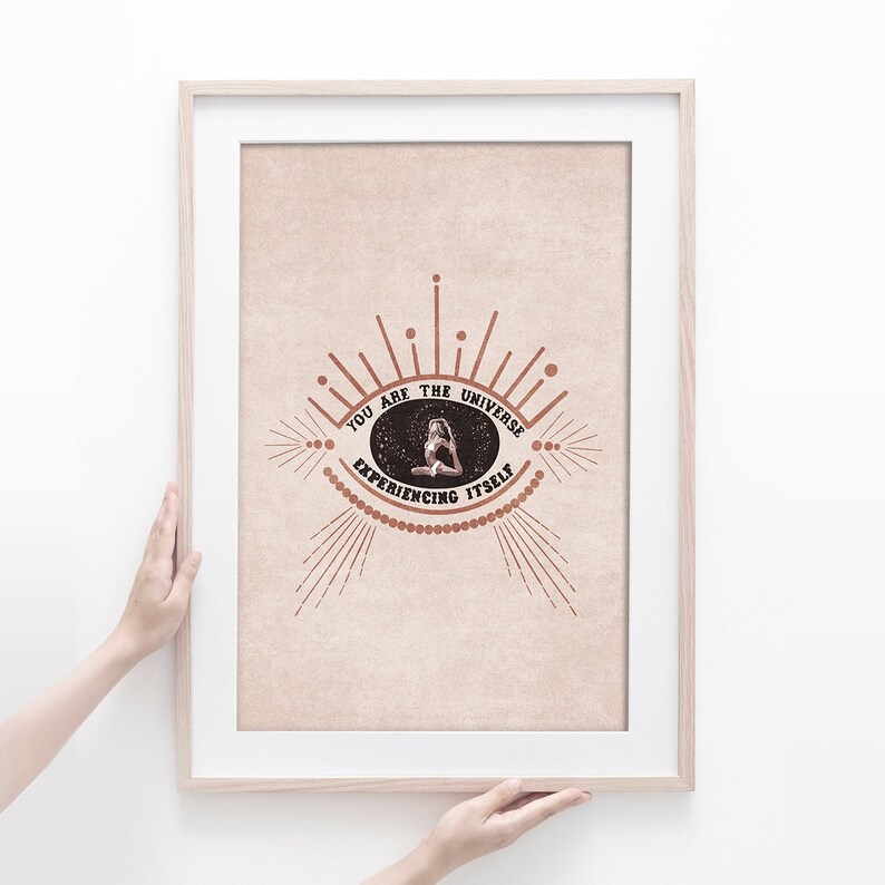 You Are the Universe Poster Experiencing Itself Digital Etsy