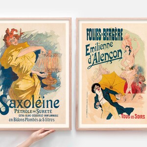 Vintage Style Gallery Wall Art Set by Cheret Jules - Home decor - Poster - Printable Wall Art - Vintage Wall Decor - Office Decor - Digital