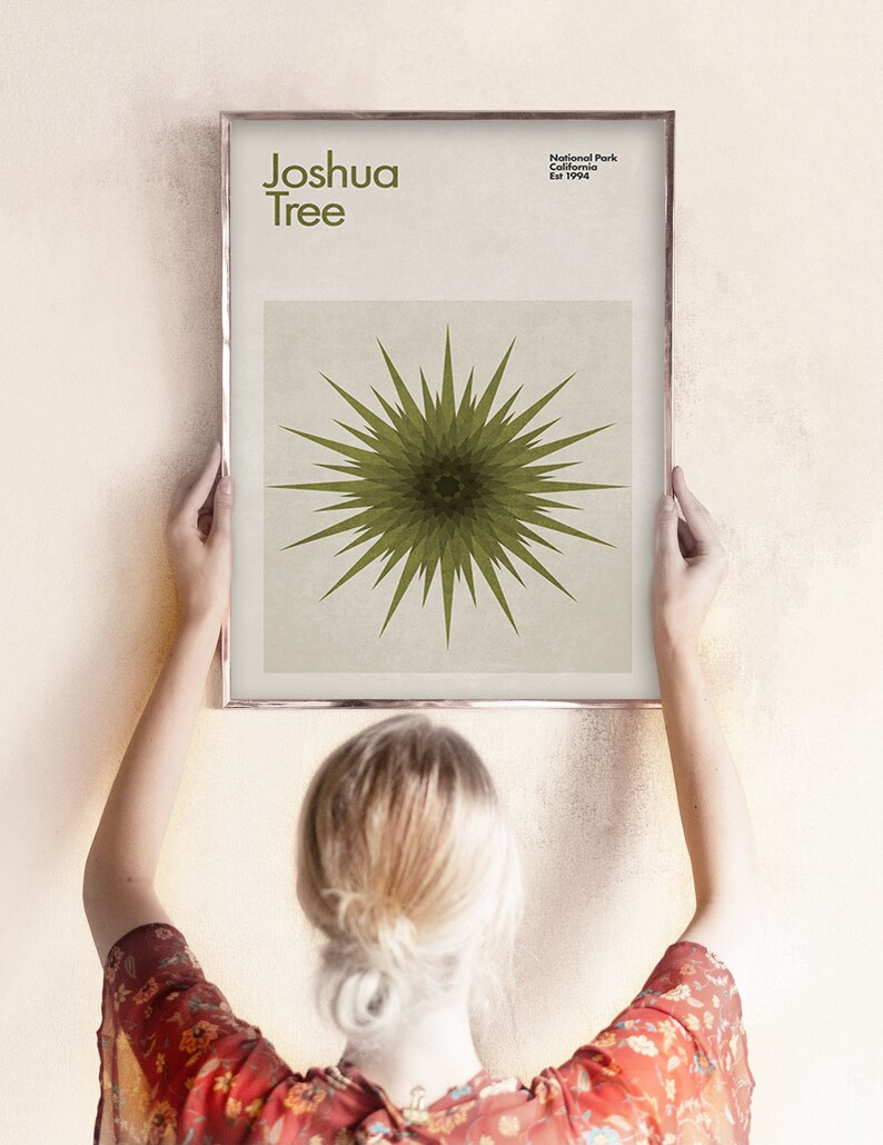 Abstract Joshua Tree Joshua Tree National Park Travel Poster, Abstract Travel Poster ...
