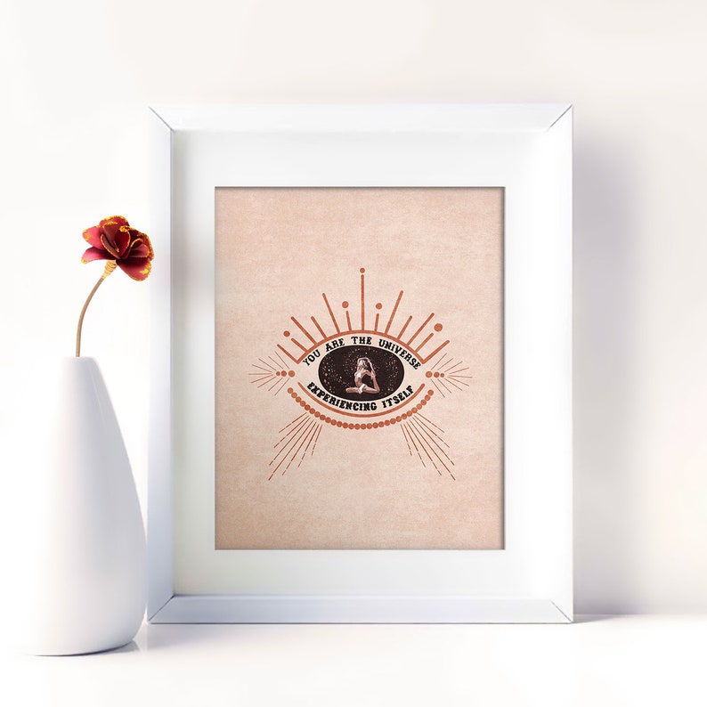 You Are the Universe Poster Experiencing Itself Digital Etsy
