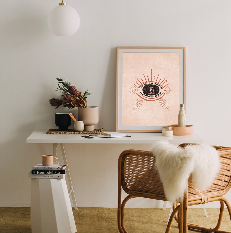 You Are the Universe Poster Experiencing Itself Digital Etsy