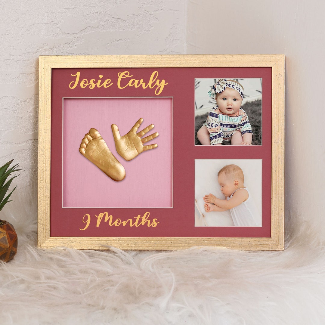 Gold Framed Baby Kit Baby Hand and Feet Casting Baby Hand Etsy