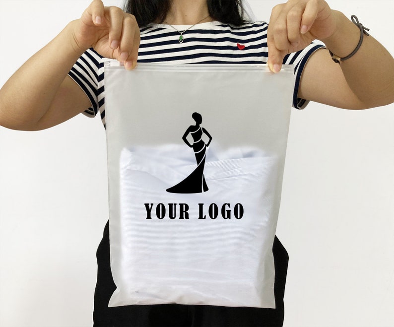 Custom LOGO frosted zipper bags clear zip lock bag high Etsy