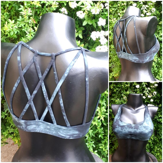 Tie&die Stretch Cotton Bra, Yoga Bra, Sexy Top, Fancy Bra -  Israel