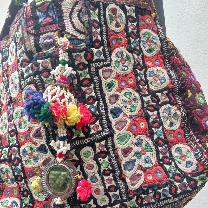 Vibrant Kutch Embroidered Satchel Bag main image 1