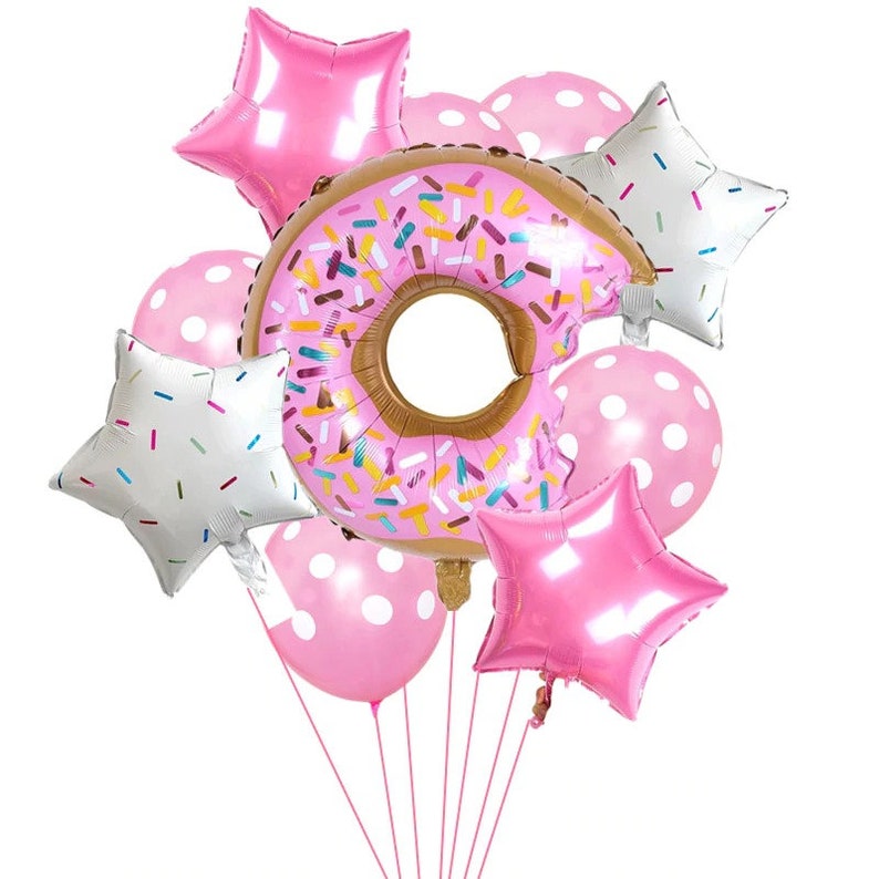 10pcs Donut Aluminum Film Balloon Combination Baby Birthday - Etsy