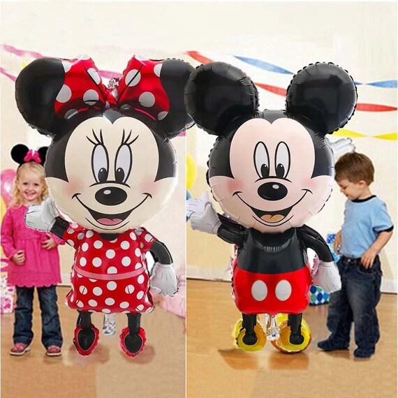 gelei Beperkt Smaak Giant Mickey Minnie Mouse Balloons Disney Cartoon Foil Balloon - Etsy