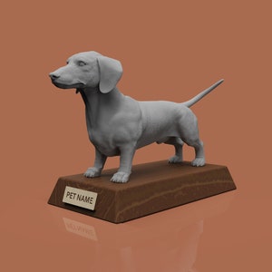 Precious Dachshund Statue - Unique Artwork for Dog Lovers !