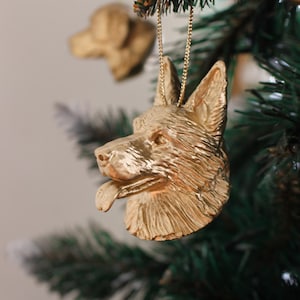 Enfeite de Natal para Pastor Alemão: Pingente de Árvore para Cachorro Unic