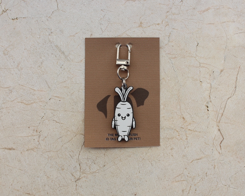 Custom Pet Tag, Dog Name Tag, Personalized Dog Tag Cat Name Tag Carrot image 3