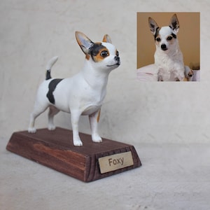 Adorable Chihuahua Figurine: Handcrafted Resin Sculpture for Pet Owners