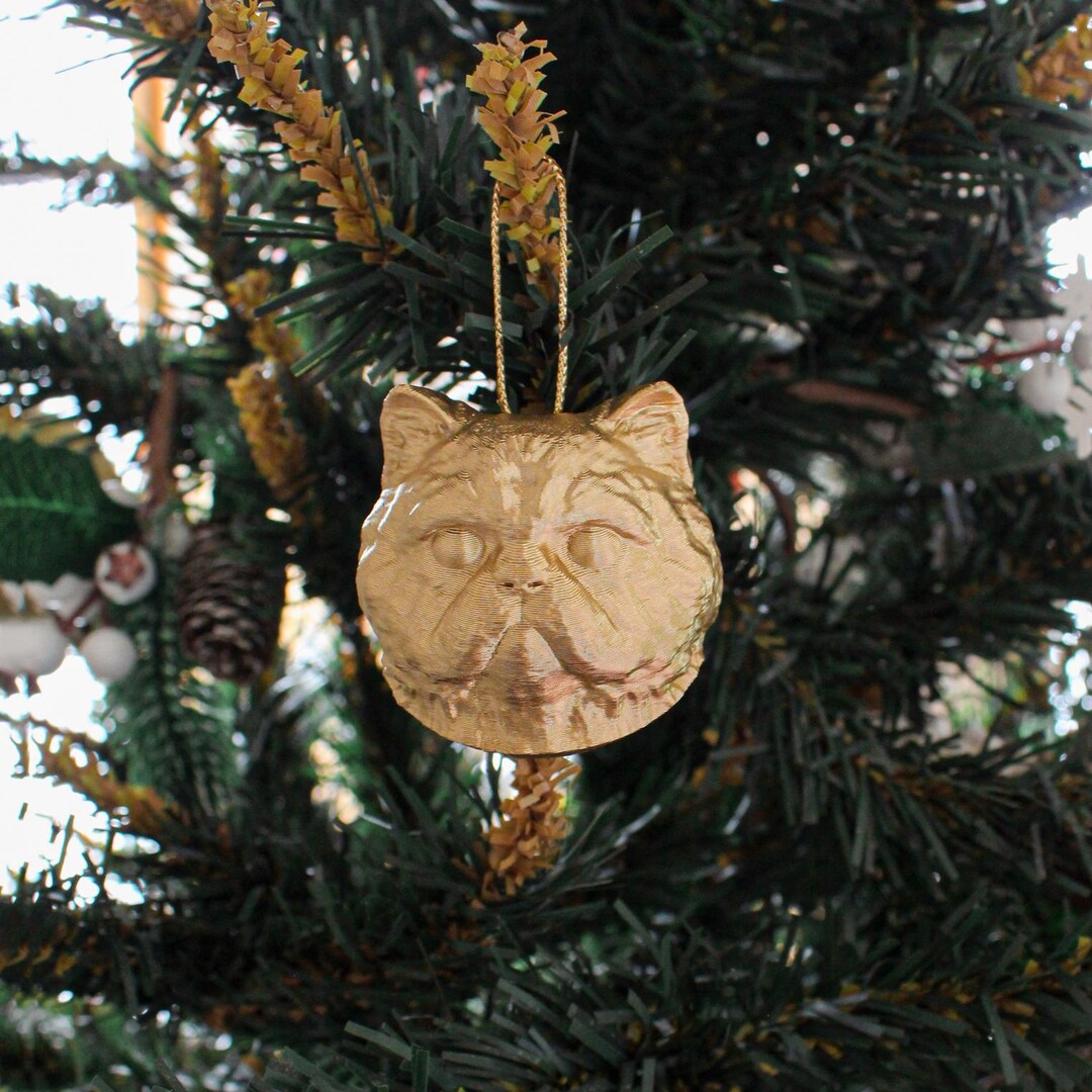 Persian Cat Christmas Ornament – Personalized Tree Decoration, Unique ...