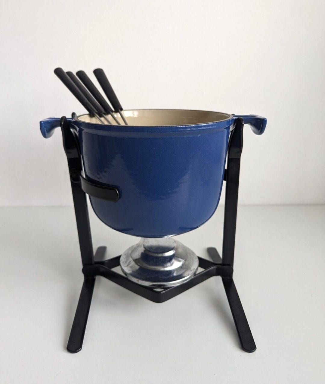Caquelon à fondue LE CREUSET modèle HARMONIC lot de 2 pièces