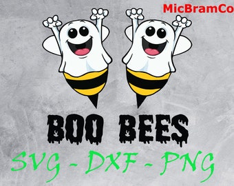 Boo Bees Svg Etsy