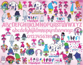 Download Trolls Birthday Svg Etsy
